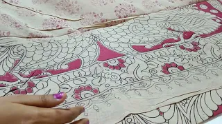 🌻 pure Cotton kalamkari sarees ll free shipping ll 6300568288 WhatsApp number