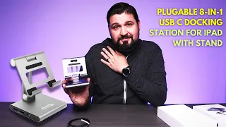 Plugable 8-in-1 USB C Docking Station for iPad with Stand