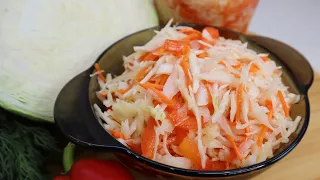 Маринованная капуста быстрого приготовления - Вкусный салат на каждый день!