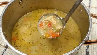 Turkish Chicken Soup Recipe You Can't Stop Eating! Turkish soup in 10 minutes