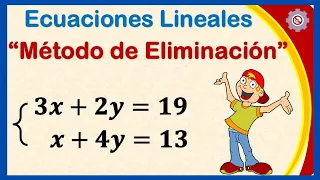 ✅ Sistema de Ecuaciones Lineales [ Método de Eliminación ] - Ejemplos Resueltos #1