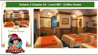 June's Journey - Volume 2 - Chapter 34 - Level 667 - Coffee House (Complete Gameplay, in order)