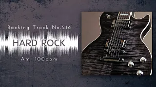 Hefty Hard Rock Backing Track in Am | BT-216