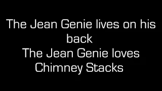 The Jean Genie with lyrics