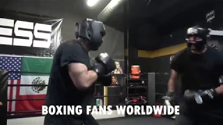 Heavyweights go hard during sparring Adrian Contreras & Jose