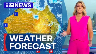 Australia Weather Update: Scattered showers expected for eastern NSW | 9 News Australia