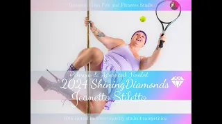 2024💎Jeanetto Stiletto Advanced 2ND RUNNER UP 💎 Shining Diamonds pole dance comp  @DiamondPoleHobart