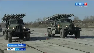 Первая тренировка техники, которая участвует в параде Победы, прошла на полигоне под Хабаровском