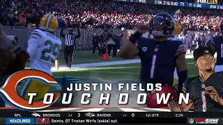 Justin Fields AMAZING 56 yard TD run vs. Packers