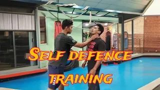 Self defence training if any person holding your neck