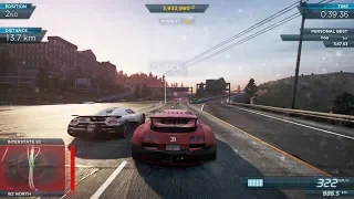 Koenigsegg Agera R vs Bugatti Veyron Supersport - Need For Speed Most Wanted 2012