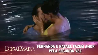 A Desalmada - Fernanda e Rafael caem na piscina e fazem amor