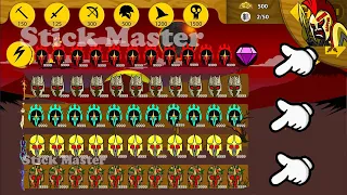 SUMMON 999 SKIN SPEARTON FIGURES ATTACK 4 MODE TOURNAMENT INSANE | STICK WAR LEGACY | STICK MASTER