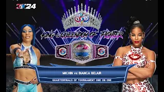 WWE 2K24 KPOP&KXW UNIVERSE MODE KING&QUEENDOM OF FIGHTER Story#06--2 MICHIN vs BIANCA BELAIR