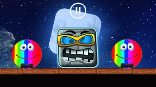 Red Ball 4 - RGB Bowtie Ball - Battle for the Moon - No Damage All Levels Gameplay Volume 4