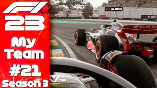 PEREZ vs VERSTAPPEN! F1 23 My Team Career Mode S3 Round 21 Brazilian GP!