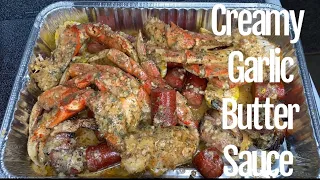 BEST Creamy Garlic Butter Sauce for Crab/Shrimp BOIL