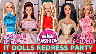 Party time! Let's redress 10 Integrity Toys dolls. Stunning! Fashion Royalty, Poppy Parker & nu.face