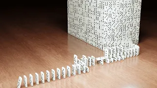 Domino Effect - 200,000 Domino Simulation - Chain Reaction