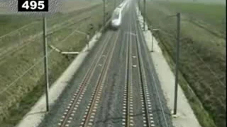 The world's fastest train, Circling a 574 8 KM   H TGV   YouTube