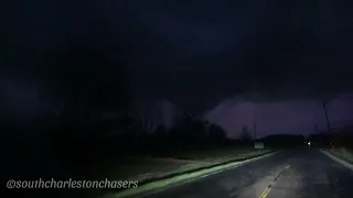 Nighttime Tornado West of Piqua, Ohio March 14th, 2024