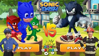 Tag with Ryan PJ Masks Catboy vs Sonic Dash Werehog - New UPDATE All Characters Unlocked All Bosses