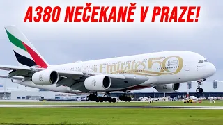 Proč přistál Airbus A380 v Praze? Linka EK49 divertovala na lince Dubaj Mnichov