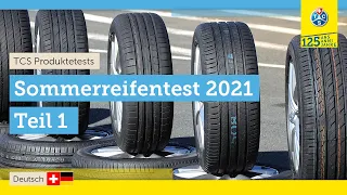 TCS Test: Sommerreifen 2021 - Teil 1