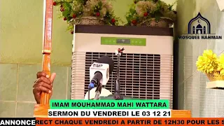 Imam Mahi Ouattara sermon du vendredi 3 décembre 2021