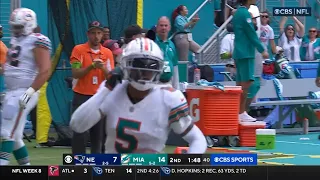 JALEN RAMSEY INTERCEPTION ON DOLPHINS DEBUT 🔥 Dolphins vs Patriots 2023 Highlights