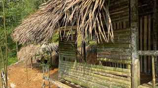 Completing the kitchen for a bamboo house in the forest||Hoàn thiện bếp cho ngôi nhà tre trong rừng.