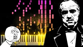 The GodFather Theme but... It's SO HARD !! Piano tutorial (Synthesia)
