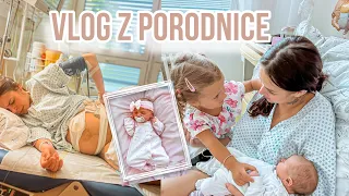 VLOG Z PORODNICE 👶🏼 o mém druhém porodu & první setkání sestřiček ❤️