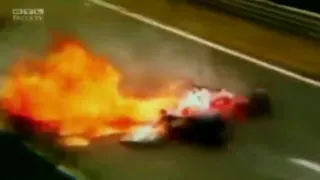 F1 1976 Niki Lauda Crash Scene