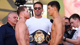 Saul Canelo Alvarez vs Dmitry Bivol Weigh In & Face off. Canelo Bivol Weigh In Highlights Hd Boxing