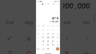 How to calculate the antilog in mobile calculator.. 0.738.