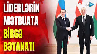 Prezident İlham Əliyevin Gürcüstandan verdiyi mühüm mesajlar - CANLI