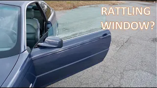 How to FIX window RATTLE BMW coupe