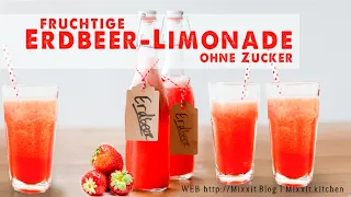 Fruchtige Erdbeerlimonade