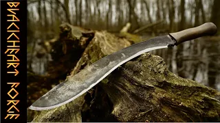 Massive KUKRI, Forged by Hand from a Leaf-Spring