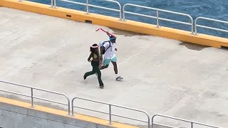 🍹 Cruise Ship Pier Runners FAIL: Hilarious Drunk Passengers Struggle to Make It Back Onboard!