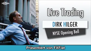 Live Trading Dow/YM - NYSE Opening Bell - Di, 4.6.24 @ 15:15 (D. Hilger - FXFlat)