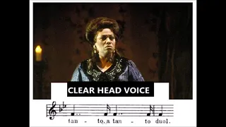 Leontyne Price - chest voice, clear head voice, collapsed head voice