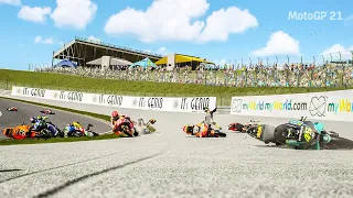 MotoGP 21 Crash And Bike Retrieval Compilation | Moments | By Ten Minute #03