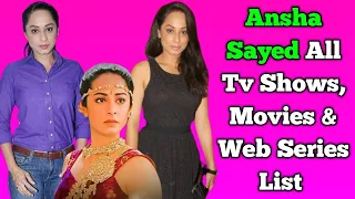 Ansha Sayed All Tv Serials List || Full Filmography || All Web Series List || CID