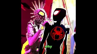 Why does Hobie Turns PINK with Miles in SPIDER-MAN: ACROSS THE SPIDER-VERSE Theory... #shorts