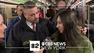 NYPD brass ride the rails to find out how to make riders feel safer