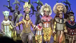 'The Lion King.' Curtain Call. 08/01/22. Lyceum Theatre.