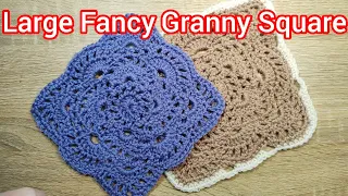 Fancy Granny Shells Square - Larger size - crochet