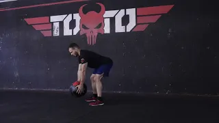 Medball or medicine ball row